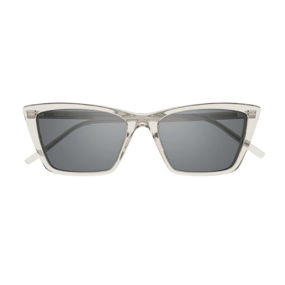 NEW SL737 MICA THIN 004 SAINT LAURENT SUNGLASSES WOMEN BEIGE SQUARE EYEW… - Picture 3 of 4